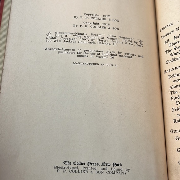 Vintage 1918 Junior Classics Young Folks Shelf Books Stories That Never Grow Old - Picture 5 of 15